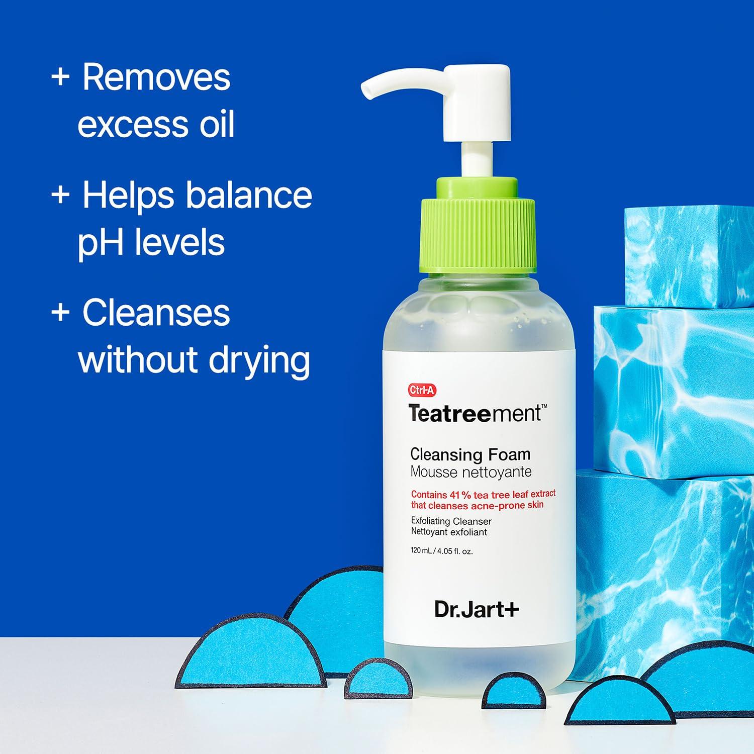 Dr.Jart+ Dr.Jart+ Teatreement Cleansing Foam Face Wash for Oily Skin | Korean Skin Care, 4.06 fl oz