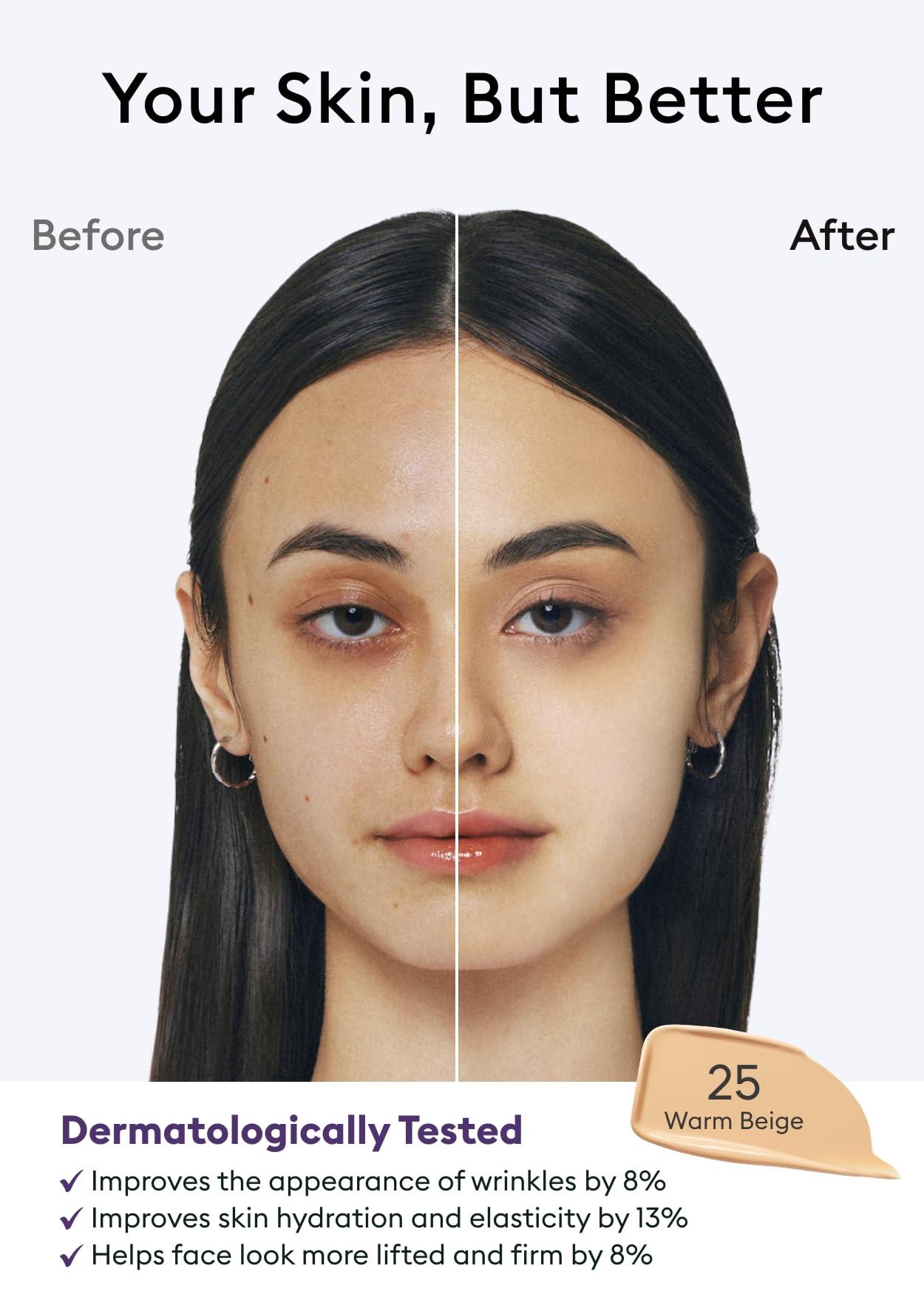 MISSHA MISSHA M PERFECT COVER SERUM BB CREAM No.25 Warm Beige, Skin Care Foundation Makeup, Tinted Moisturizer, Superfood Complex, Buildable Coverage, Glass Skin, Paraben Free, 1.18 Fl oz