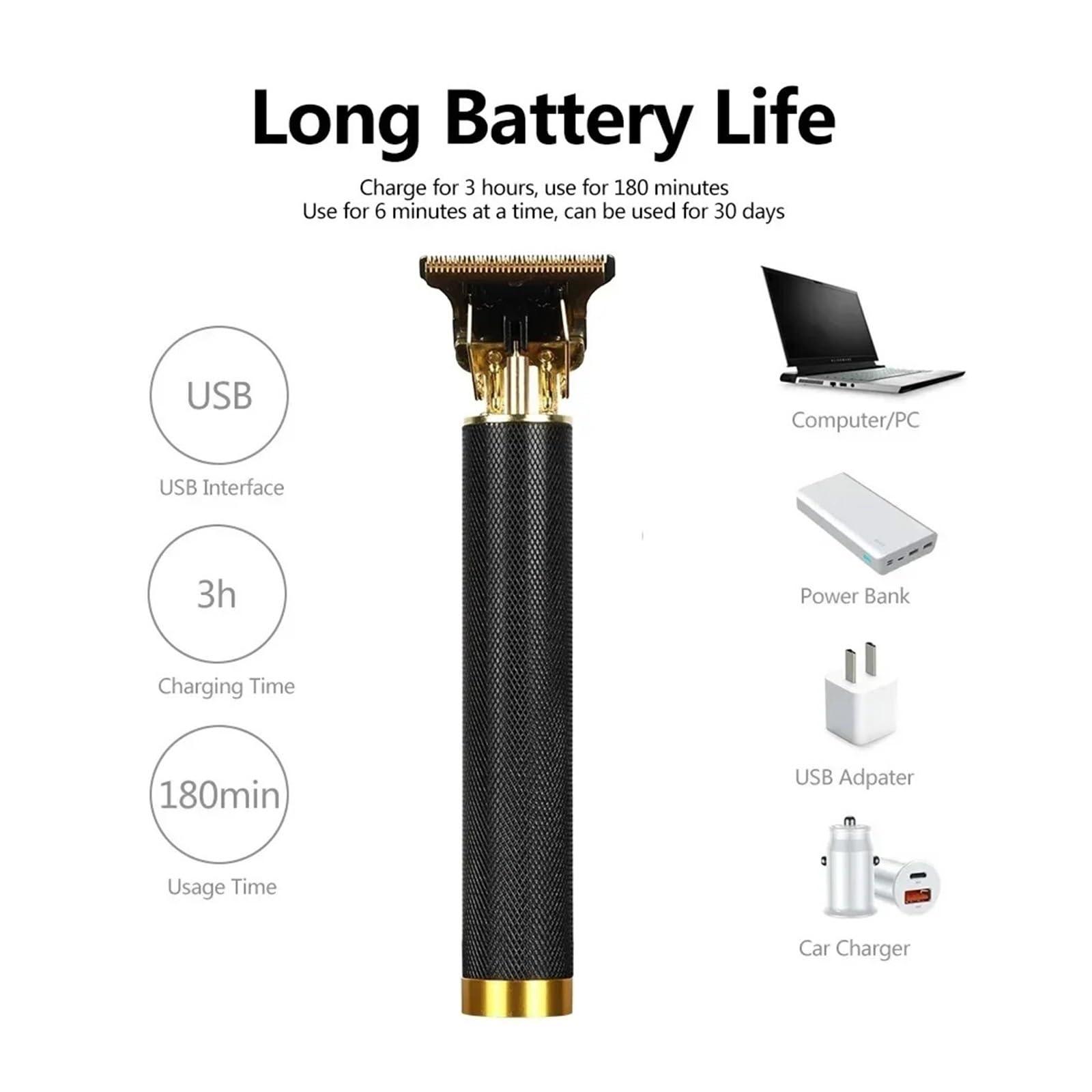 ONWEBAYK Razors T9 Rechargeable Hair Trimmer Electric Shaver Professional Hair Clipper Cordless Hair Cutting Machine Beard Shaving(Buddha)