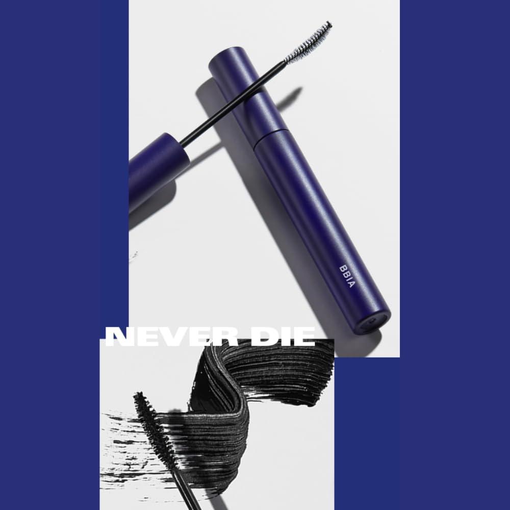 BBI@ BBIA BBIA Never Die Brush Eyeliner (02 MATTE BROWN) + Never Die Mascara (02 POWER BROWN) Bundle Set/Waterproof, No Smudging, Long-lasting, Korea Eye Makeup