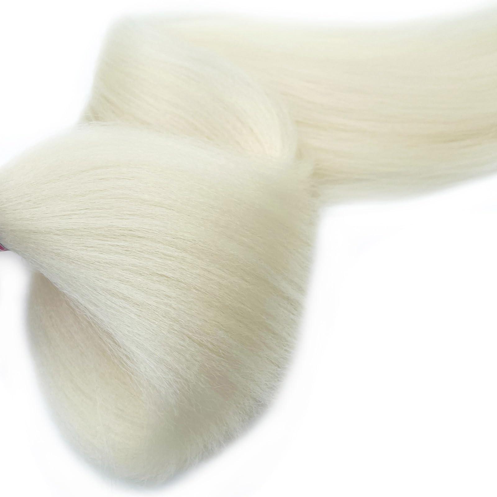 UPerfe Blonde 613 Braiding Hair Pre Stretched Knotless Prestretched Braiding Hair 30 inch Colored Hair Extensions for Braiding Pre Stretched Micro Braids Itch Free Yaki Long Braiding Hair Blonde