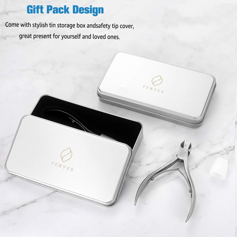 FERYES FERYES Toenail Clippers for Ingrown,Thick Toenails, 4R13 Stainless Steel Large Handle Fingernail Clipper,Nail Clipper - Silver