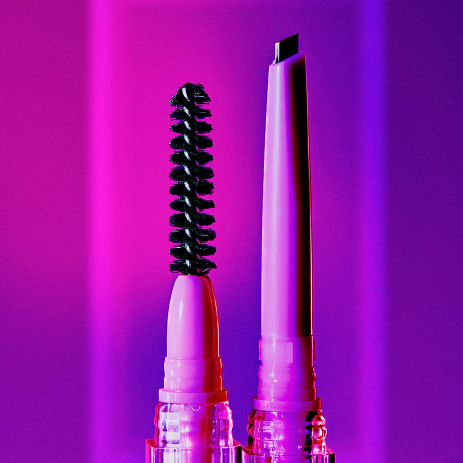 Kosas Kosas Brow Pop | Longwear Eyebrow Makeup, Dual-Sided Defining Pencil with Castor Oil for Soft, Natural Look of Real Hair -Grey