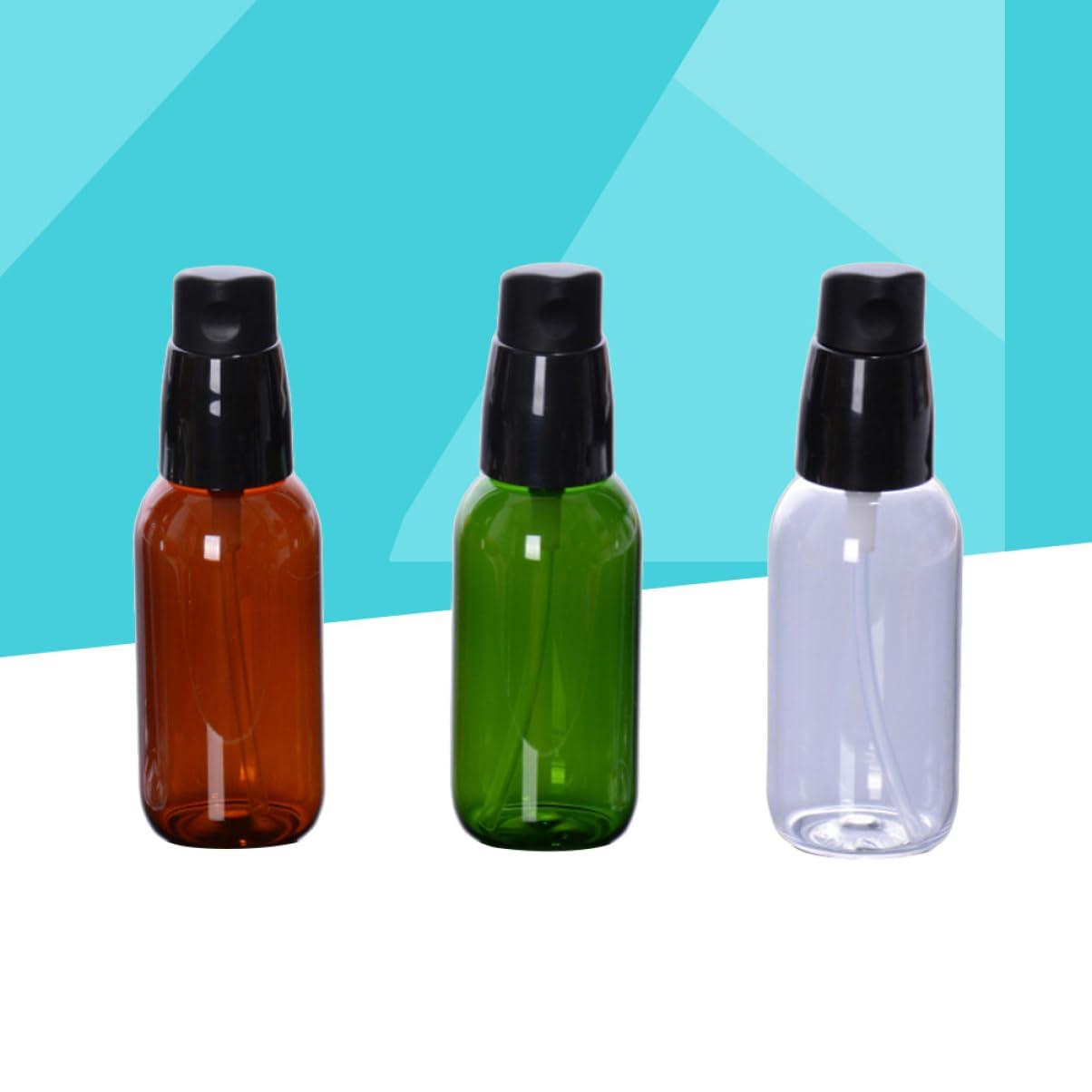 Housoutil Housoutil Packaging Bottles for Travel 3pc 50ml Beauty Cosmetic Bottles Green Tea for Essential Oils Skincare