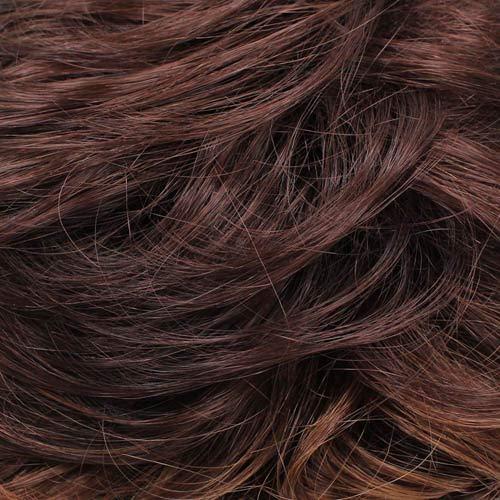 Wig Pro Wig Pro Poppy 3/4 Cap Wig Color 33GR 14\" Overall Length with Jaw Comb on Top Synthetic Curls Volume Hairpiece Fall Bundle MaxWigs Hairloss Booklet