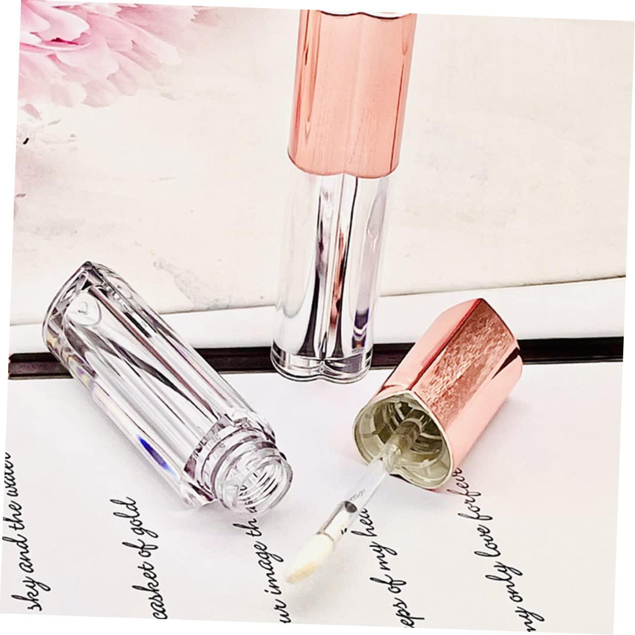 Hemoton Hemoton Heart Shaped Lip Gloss Containers Empty Lip Gloss Tubes Plastic Refillable for Travel Leakproof