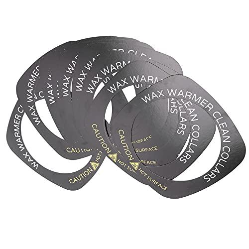 Brrnoo 10pcs Professional Wax Warmer Collar, Wax Heater Protective Ring Accessory for Most Standard Size Wax Heaters (Square)