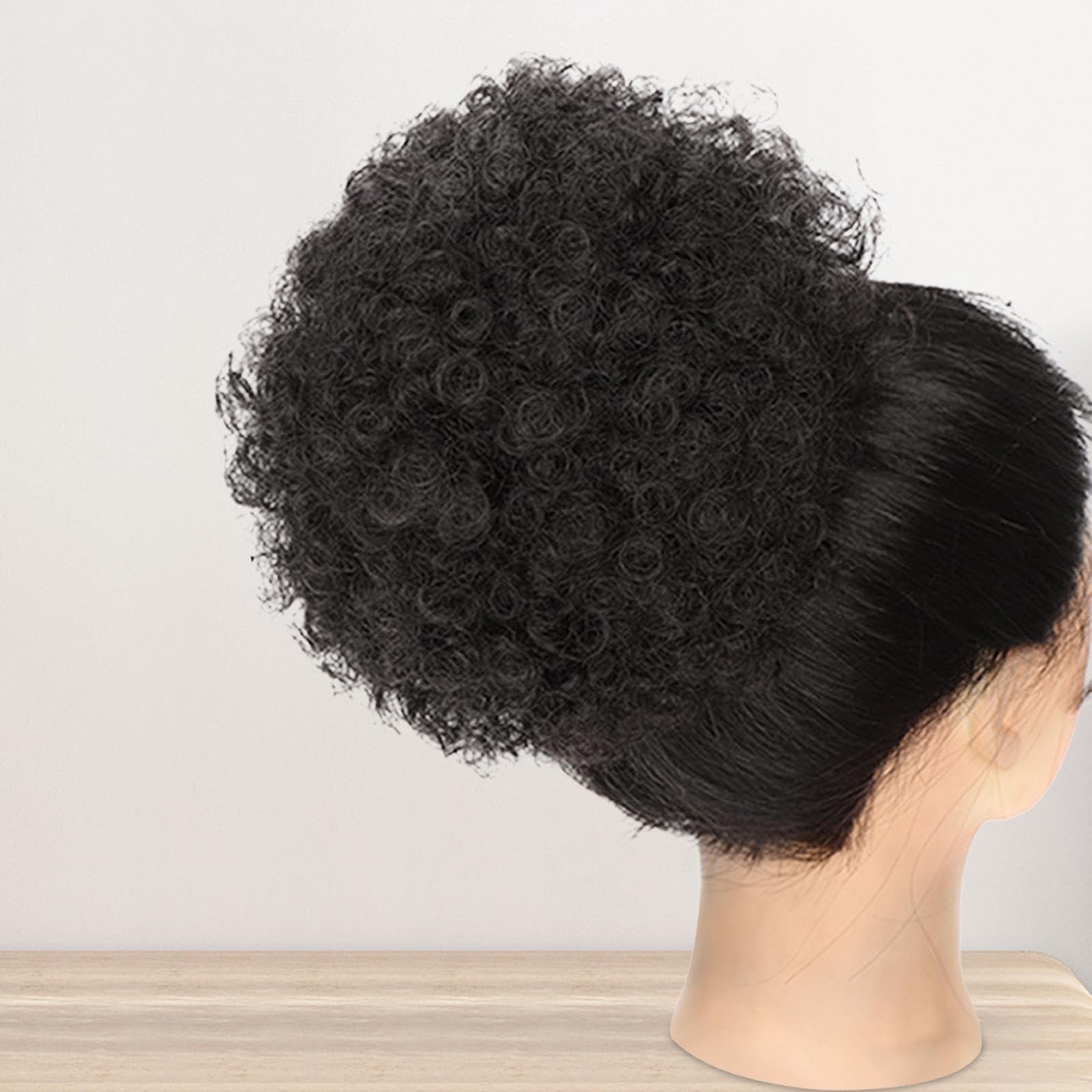 Almencla Almencla Elegant Afro Hair Updo for Special Occasions, 15cm, Black