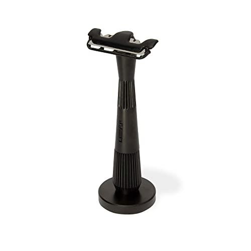 The Twig Leaf Shave | The Twig Razor & Thorn Razor Stand, Black - Weighted Metal Razor Stand with Non-Slip Grip
