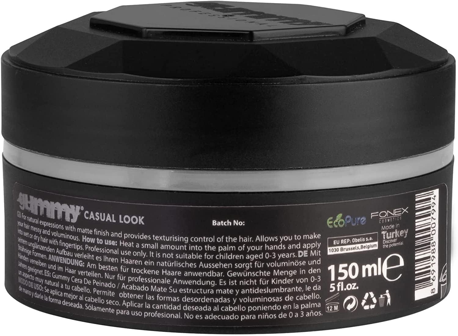 Gummy Gummy Fonex Professional Casual Look Hair Styling Wax 150ml (Pack of 3)