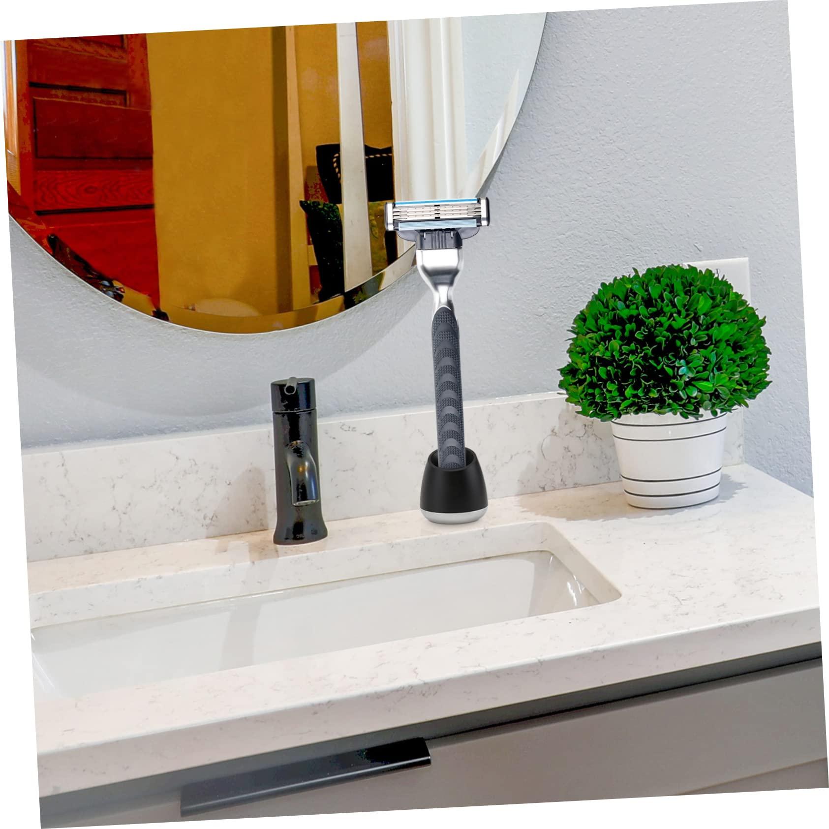 Cabilock Cabilock Shaving Razor Stand Safety Razor Stand Head Shavers for Men Razor Base Face Shaver for Men Body Shavers for Men Shaving Brush Stand Mens Shaver Man Block Desktop