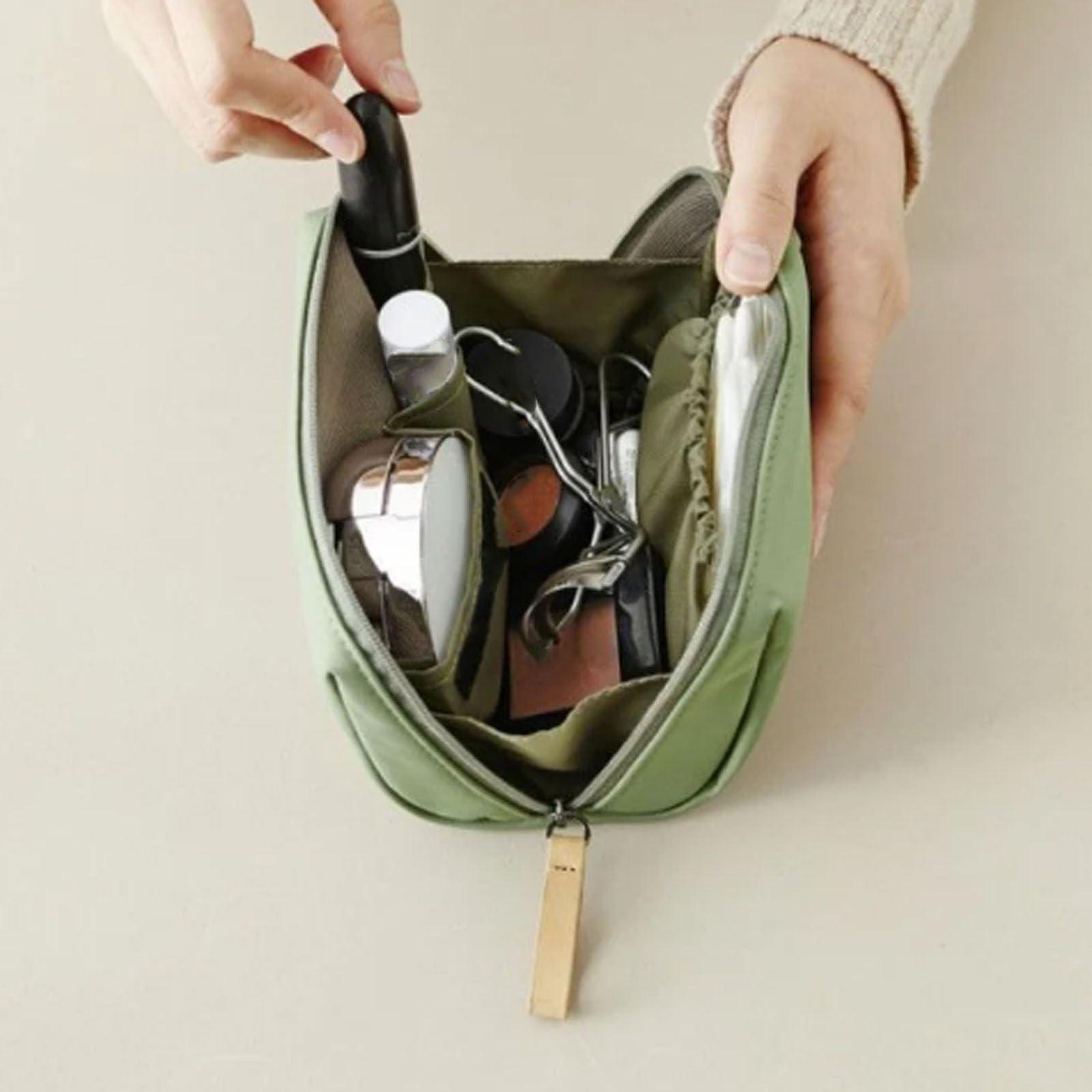 RRULNVGYQ RRULNVGYQ Set Patient Makeup Bag, Multi Compartment Toiletry Cosmetic Bag,Beauty Toiletry Bag with Dividers,Large Cosmetic Toiletry Bags for Traveling Women,Cotton Makeup Bag /826