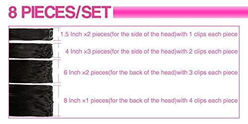 Slove Hair Slove Hair 3C 4A Afro Kinky Curly Clip in for African American Hair Extensions Double Wefted Thick Big Kinky Curly Clip ins 8 Pieces 120g 24inch