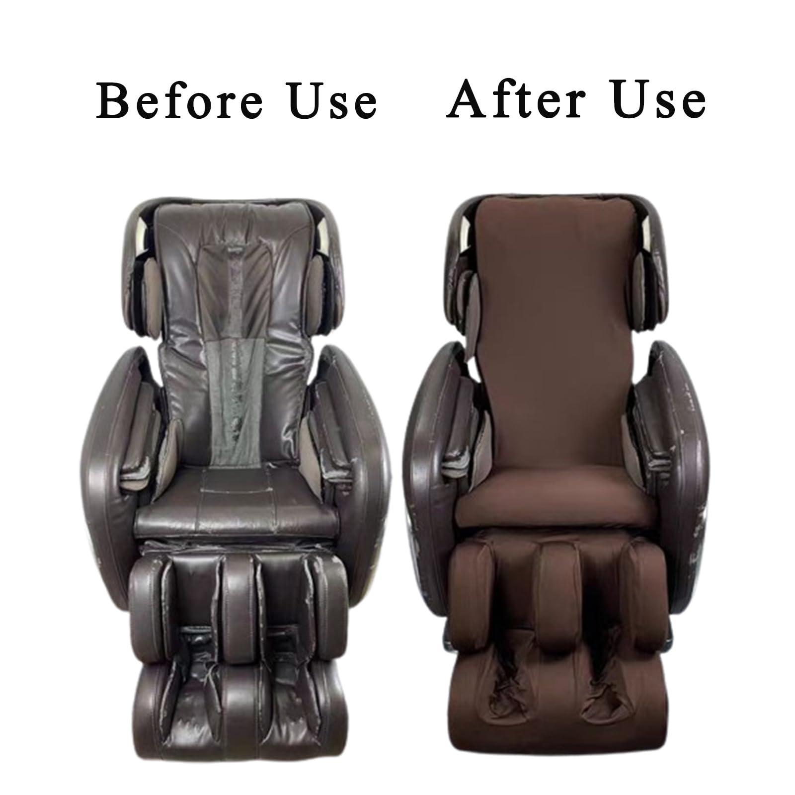 PHASFBJ PHASFBJ Zero Gravity Massage Chair Cover, Stretch Fabric Full Body Shiatsu Massage Chair Protective Cover Recliner Pet Protector Removable Shield Dust Covers,Gray,Whole Body