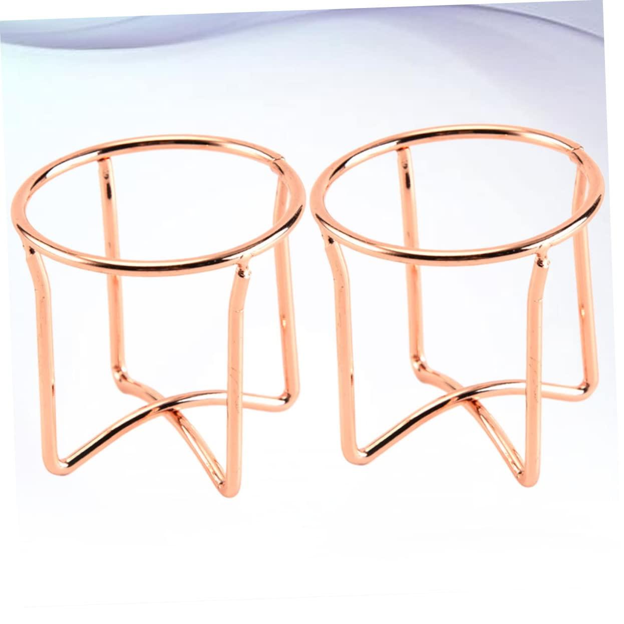 VINTORKY VINTORKY 2pcs Makeup Sponge Holder Stand Rose Gold Cross Shape Puff Drying Rack for Beauty Tools