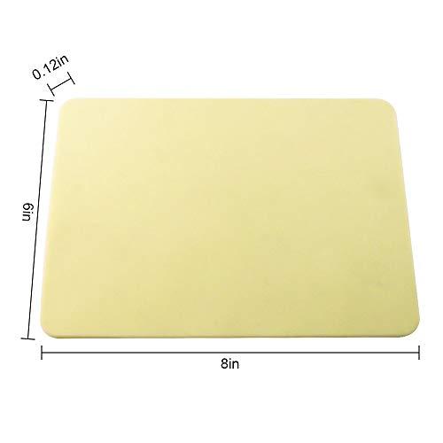 Autdor Autdor Practice Skin - 5Pcs Blank Fake Practice Skin Double Sides 8x6x0.05" Thin Soft Silicone Pads Microblading Eyebrow Practice Skin