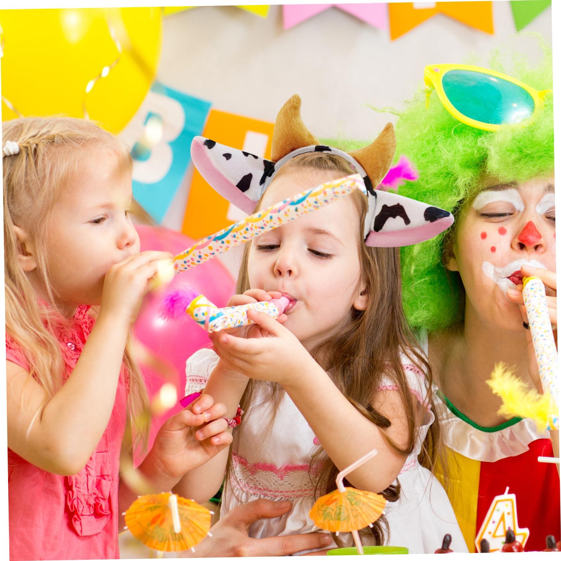 Kalastussaari Kalastussaari Cow Headband 4PCS Soft Plush Cosplay Cow Ear Headband Cute Cow Ears and Horn Hair Hoop Cosplay Costume Accessories for Girls Women Party Fancy Dress Cow Ears Cosplay