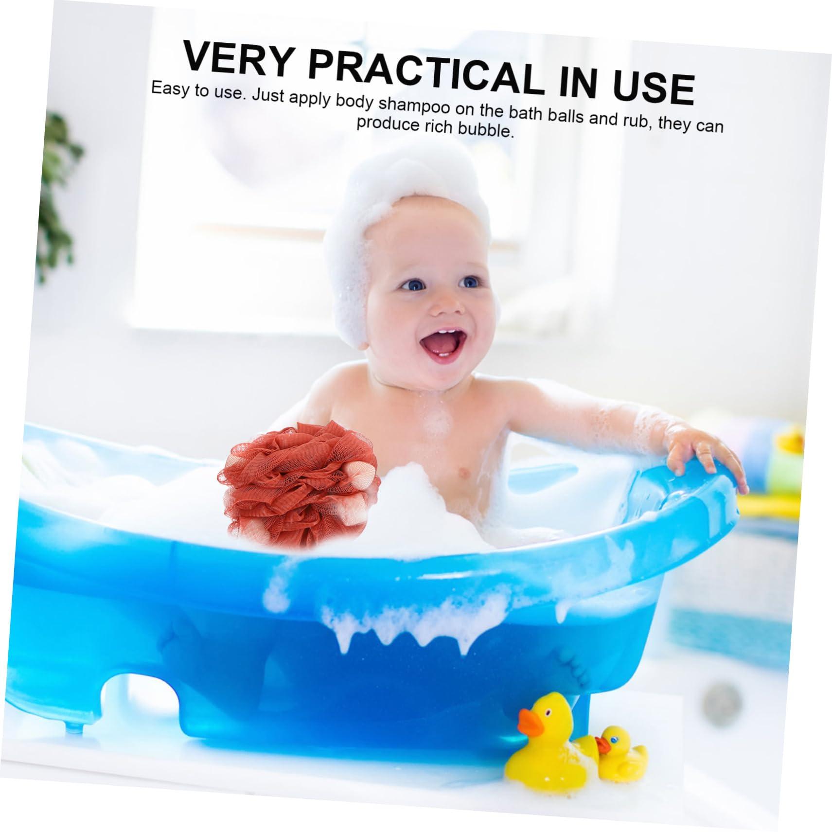 Beavorty Beavorty 4pcs Bath Cleaning Sponges Scrubber Bath Sponge Loofah Cleaning Supplies Body Wash Sponge Shower Supply Bathroom Supplies Exfoliating Bathing Balls Bath Supply or