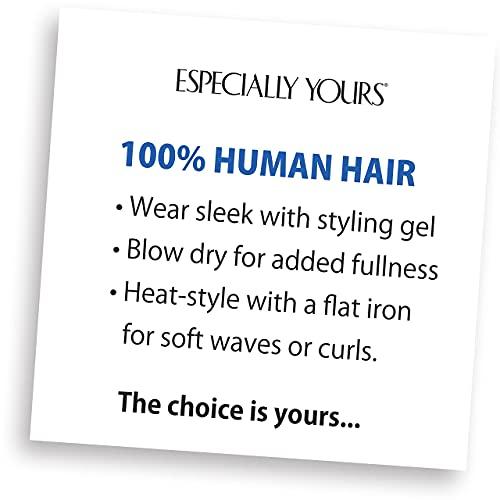 Especially Yours Especially Yours Debut Human Hair Wig Trendy Short Wig with Piecey Layers, Flirty Bangs/Runway Shades of Black, Brown, Gray, Red and Blonde