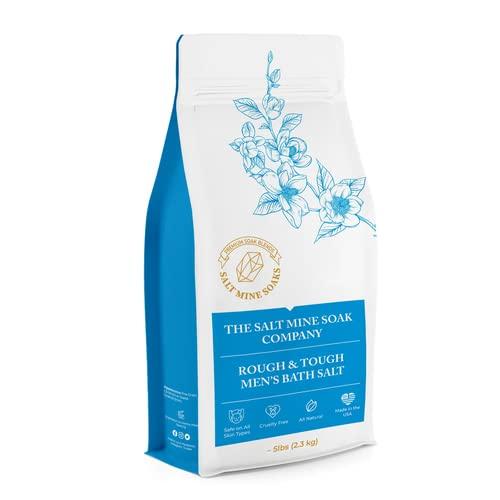 Midwest Sea Salt Company Barbershop Rough & Tough Men's Coarse Grain (2mm) Bath Salt Soak 20 lbs.