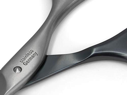 GERmanikure GERMANIKURE Professional Nail Cutter Scissors - Self-Sharpening FINOX22 Titanium Coated Stainless Steel Manicure Tools in Leather Case - Ethically Made in Solingen Germany - 2704