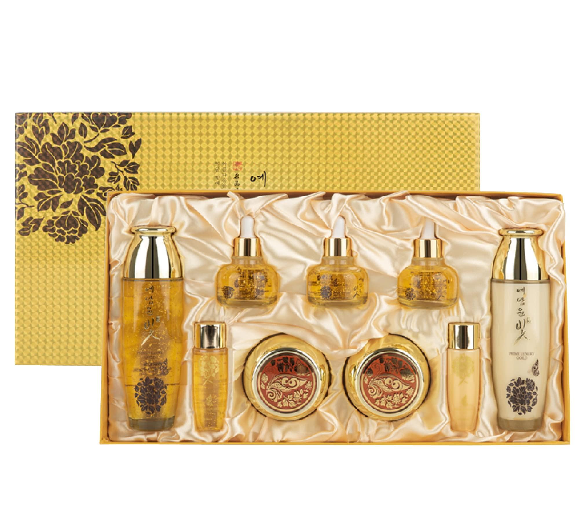 ADDERENITY YEDAM YUN BIT Prime Luxury Gold Women Skin Care Set With Skin, Emulsion, Cream, Serum, Wrinkle Care Nourishing And Moisturizing, Calming Korea Cosmetics