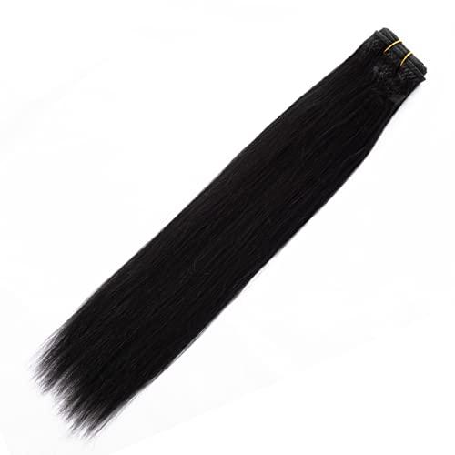 OURI OURI Hair Yaki Straight Human Hair 1 Bundle 9A 100% Unprocessed Virgin Brazilian Yaki Straight Human Hair Weaves 100g (16 Inch)