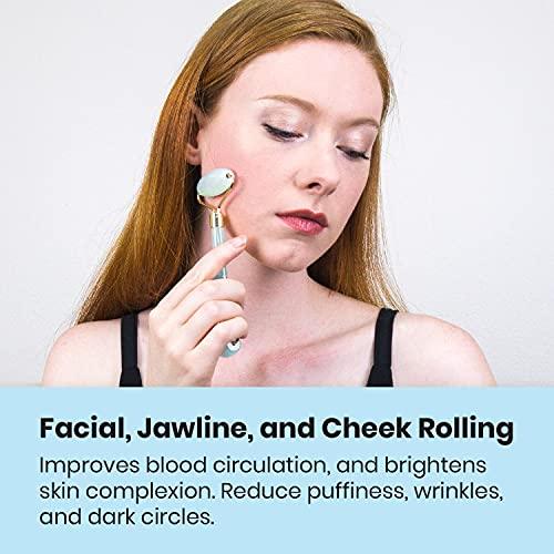 Lindo Lindo Opal Roller - Premium Facial Roller, For Face, Neck, and Eye Treatment, Anti-Aging, Skincare