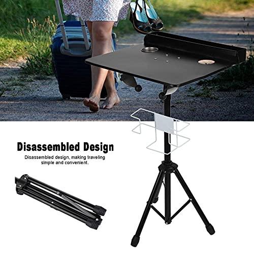 Zoternen Tattoo Workstation, Height Adjustable Salon Service Tray Portable Detachable Tripod Stand Tattoo Desk Table Tattoo Mobile Work Station Stand for Beauty Salon Tattoo Equipment