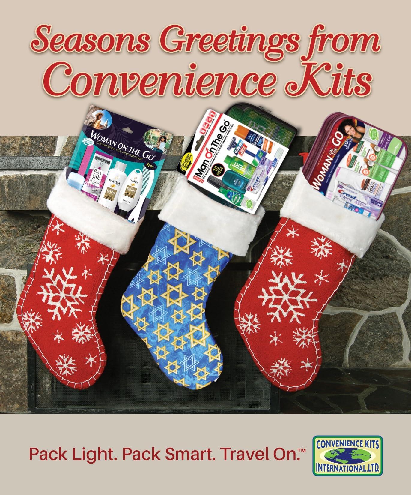 Convenience Kits International Convenience Kits “Man On The Go” Premium 10-Piece Travel Kit