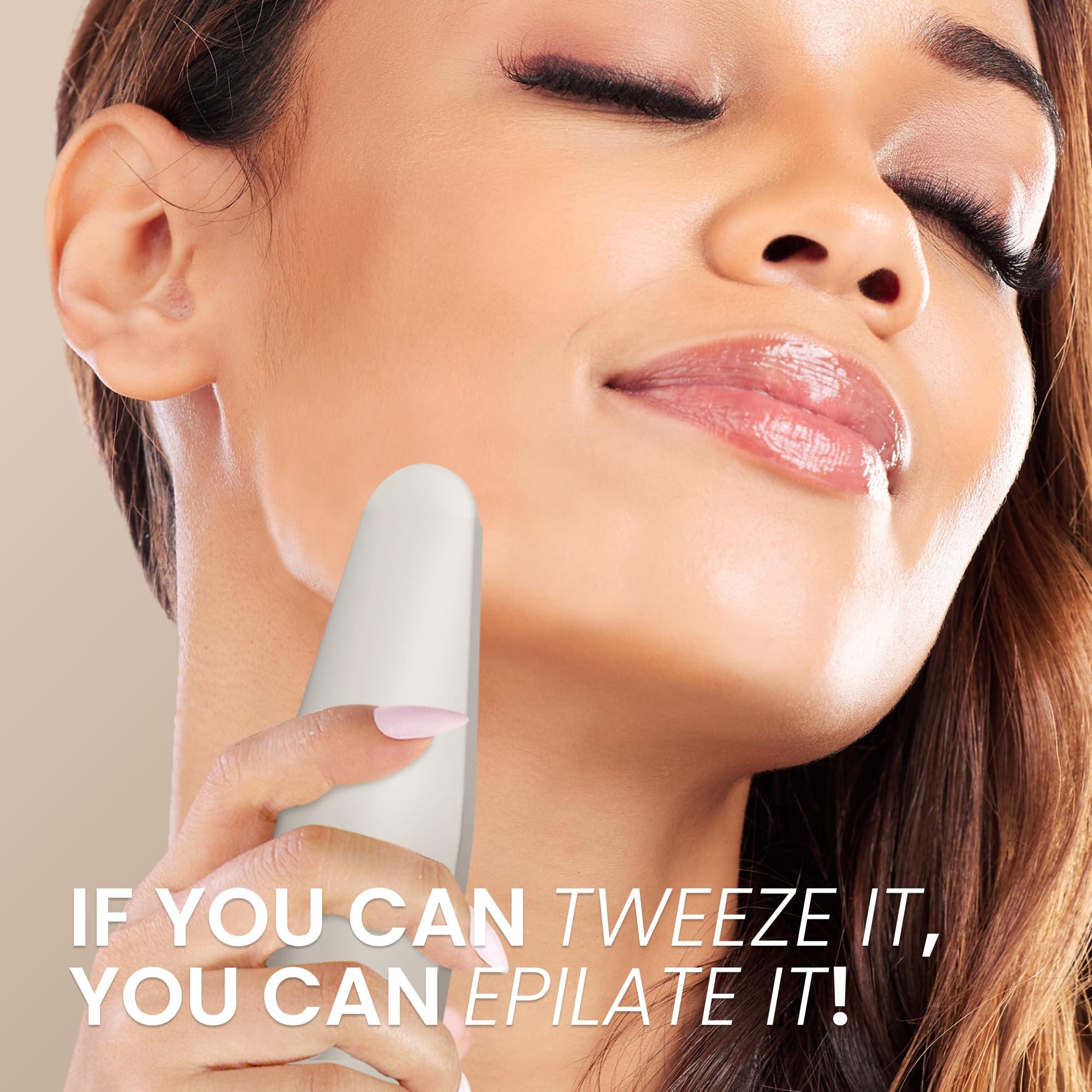 Epilady Epilady Esthetic Pearl Epilator for Women Face, Womens Facial Hair Remover | Included Case & Cleaning Brush, Electric Tweezers for Women Facial Hair