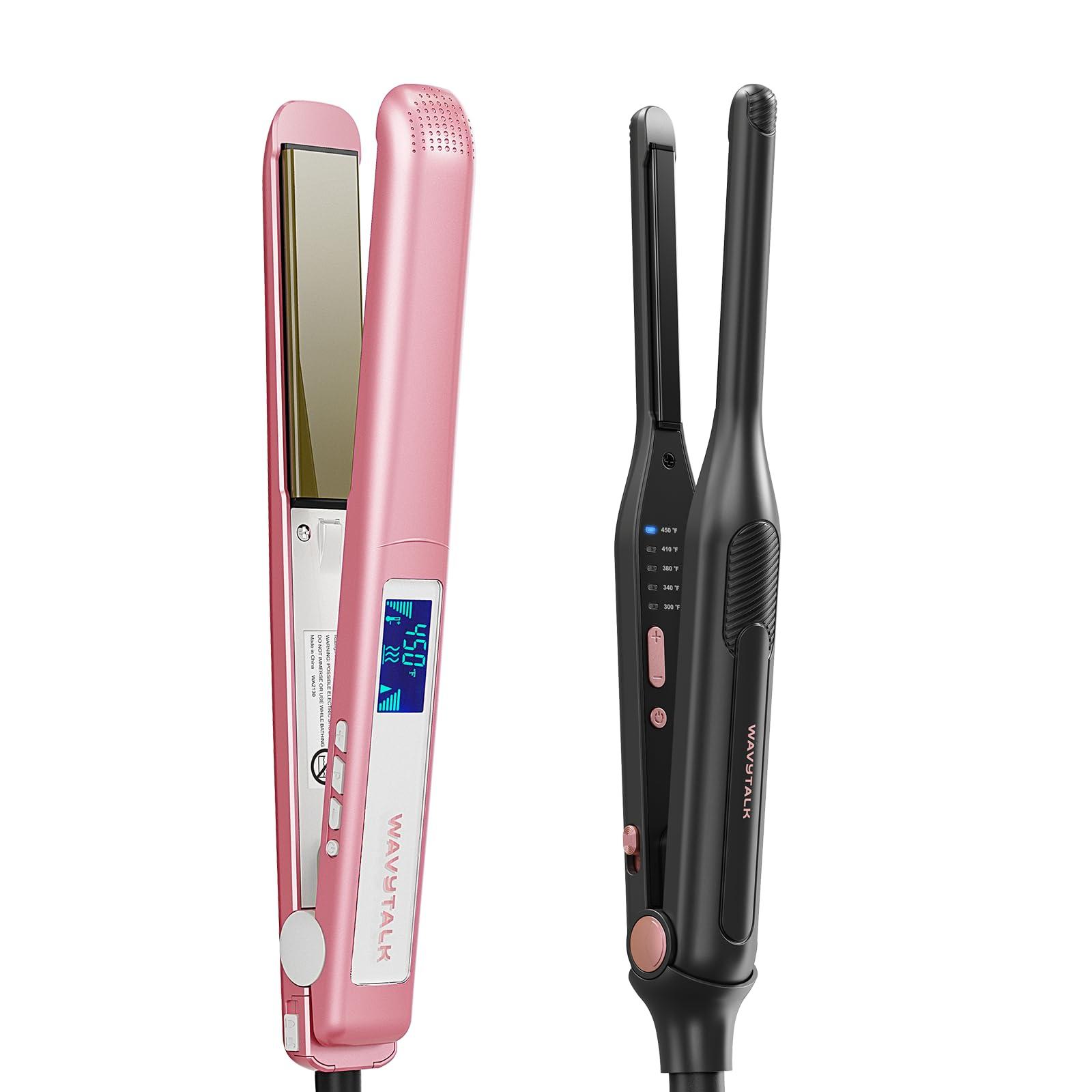 wavytalk Wavytalk 1 Inch Negative Ion Hair Straightener and Pencil Flat Iron