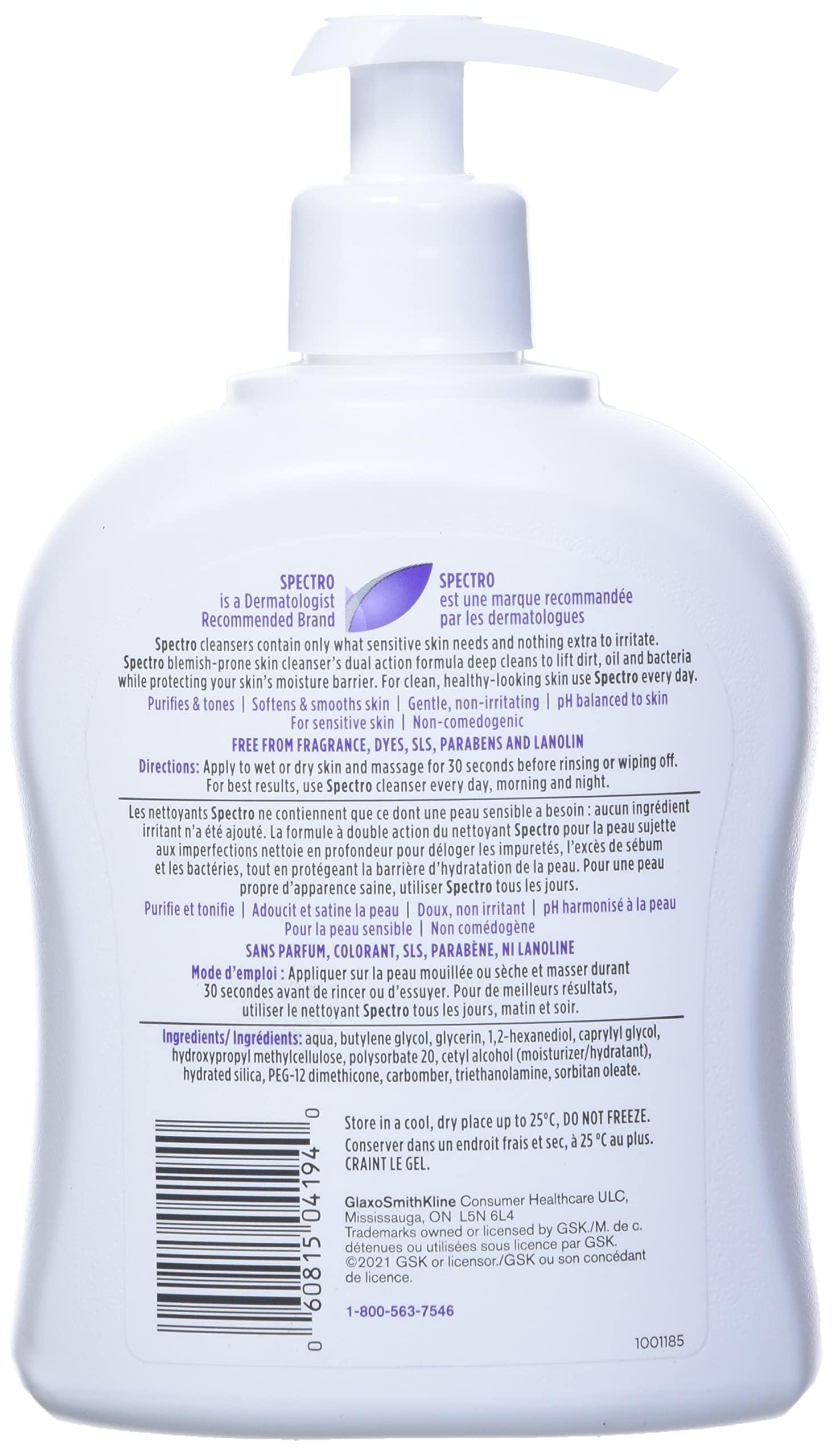 Spectro Spectro Jel Cleanser 500ml (17 Fl.oz.) Pump (For Blemish Prone Skin (Fragrance Free)) by Spectro