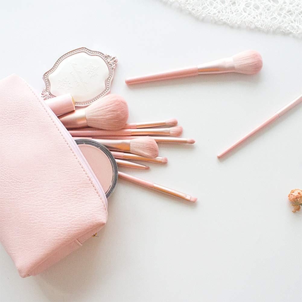 OXOAMP OXOAMP Makeup Brush 12-Piece Makeup Brush Premium Synthetic Hairless Fiber with Travel Cosmetic Bag Great for Travel Foundation Brushes