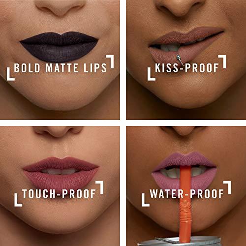 Rimmel London Rimmel London Stay Matte Liquid Lip Color with Full Coverage Kiss-Proof Waterproof Matte Lipstick Formula that Lasts 12 Hours - 870 Devotion, .21oz