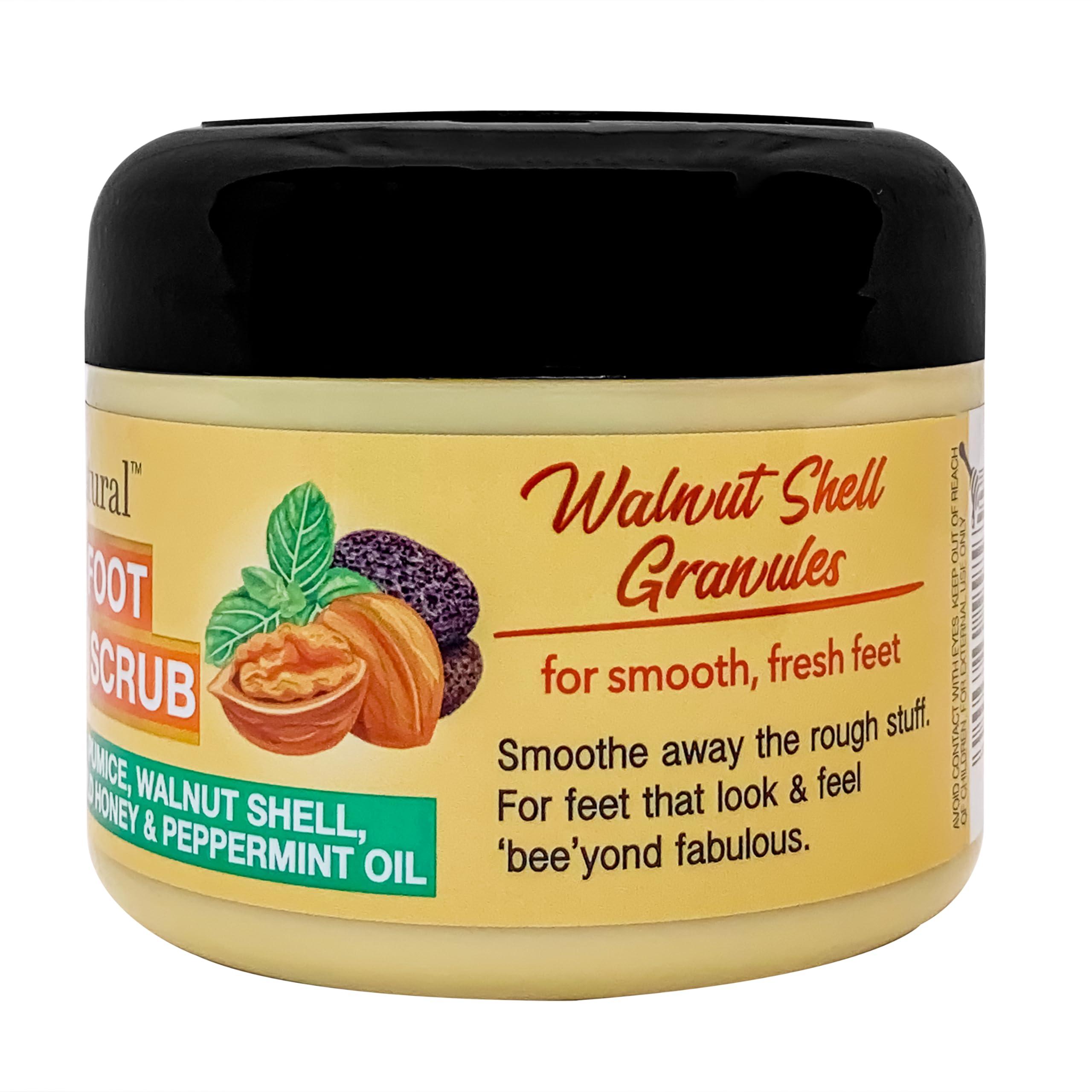 GOOD STUFF THE SKINCARE COMPANY Good Stuff Bee Natural Soothing Foot Scrub with Walnut Shell powder and Wild Honey 200ml /6.76 Fl.Oz