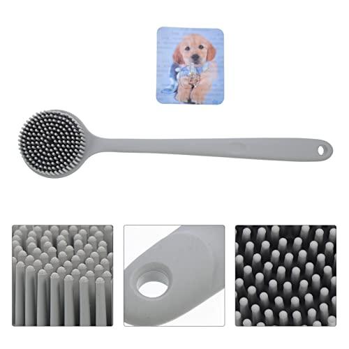 minkissy minkissy Silicone Bath Brush Shower Back Brush Silicone Body Scrubbers for Use in Shower Back Scrubber for Shower Back Massage Brush Bath Scrub Brush Handle Brush Detachable Man