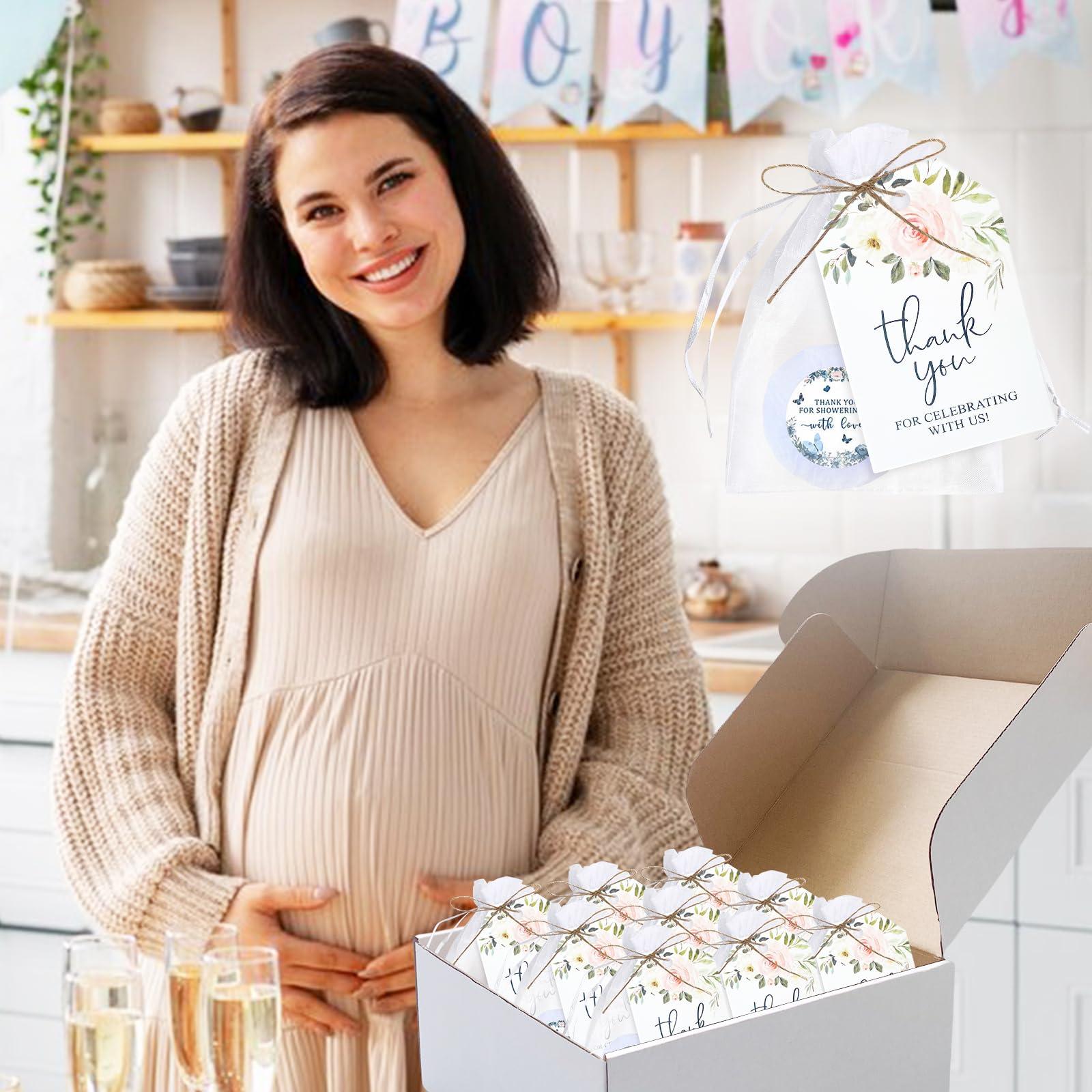 AryiHitt 50 Set Baby Shower Mini Bath Bombs Girls Boys Wedding Shower Favors Bath Bomb Bulk for Guests Employee Thank You Gift Birthday Party Prizes(Butterfly)