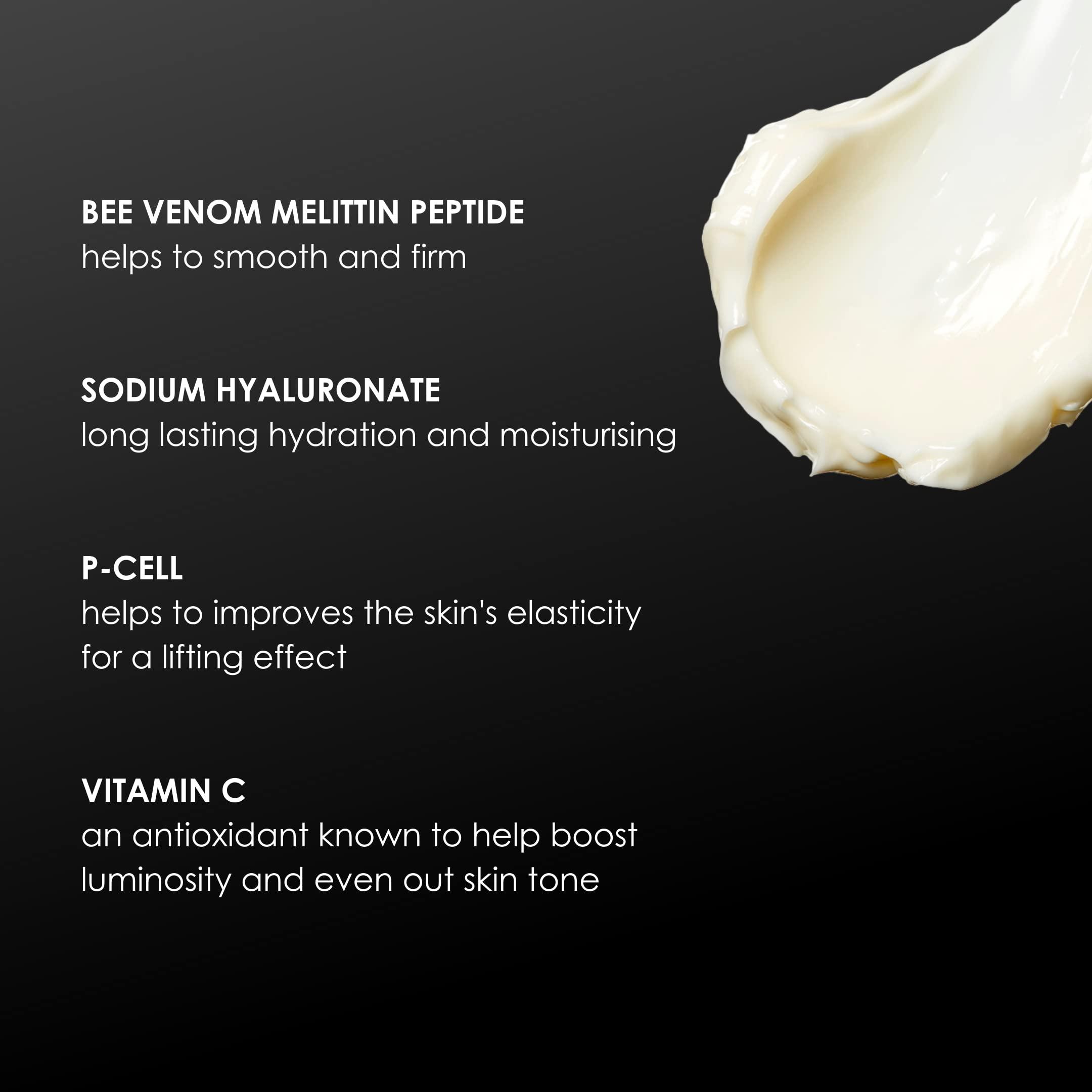 Rodial Rodial Bee Venom Moisturiser Cream 1.7fl.oz - Intense Face Cream to Restore Skin Elasticity and Firmness - Anti-Aging Formula - Juvinity for Collagen Production Boost - Long Lasting Hydration