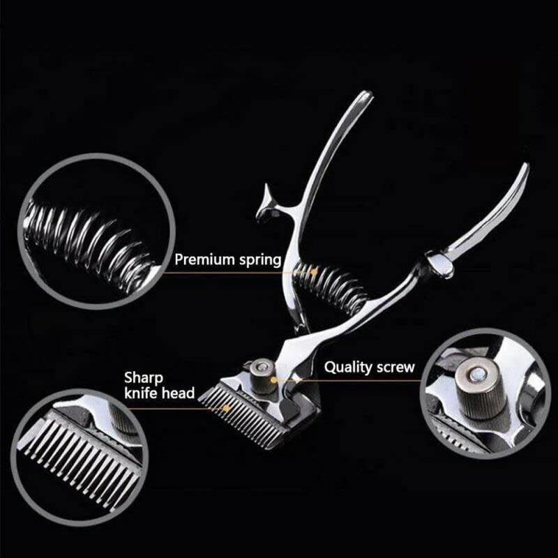 MAFLEN Portable Hand Manual Hair Clippers Hair Trimmer Cutter Barber Hair Scissor Tool