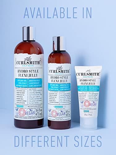 CURLSMITH CURLSMITH - Hydro Style Flexi-Jelly - Vegan Defining Gel for Wavy, Curly or Coily Hair (16 fl oz)