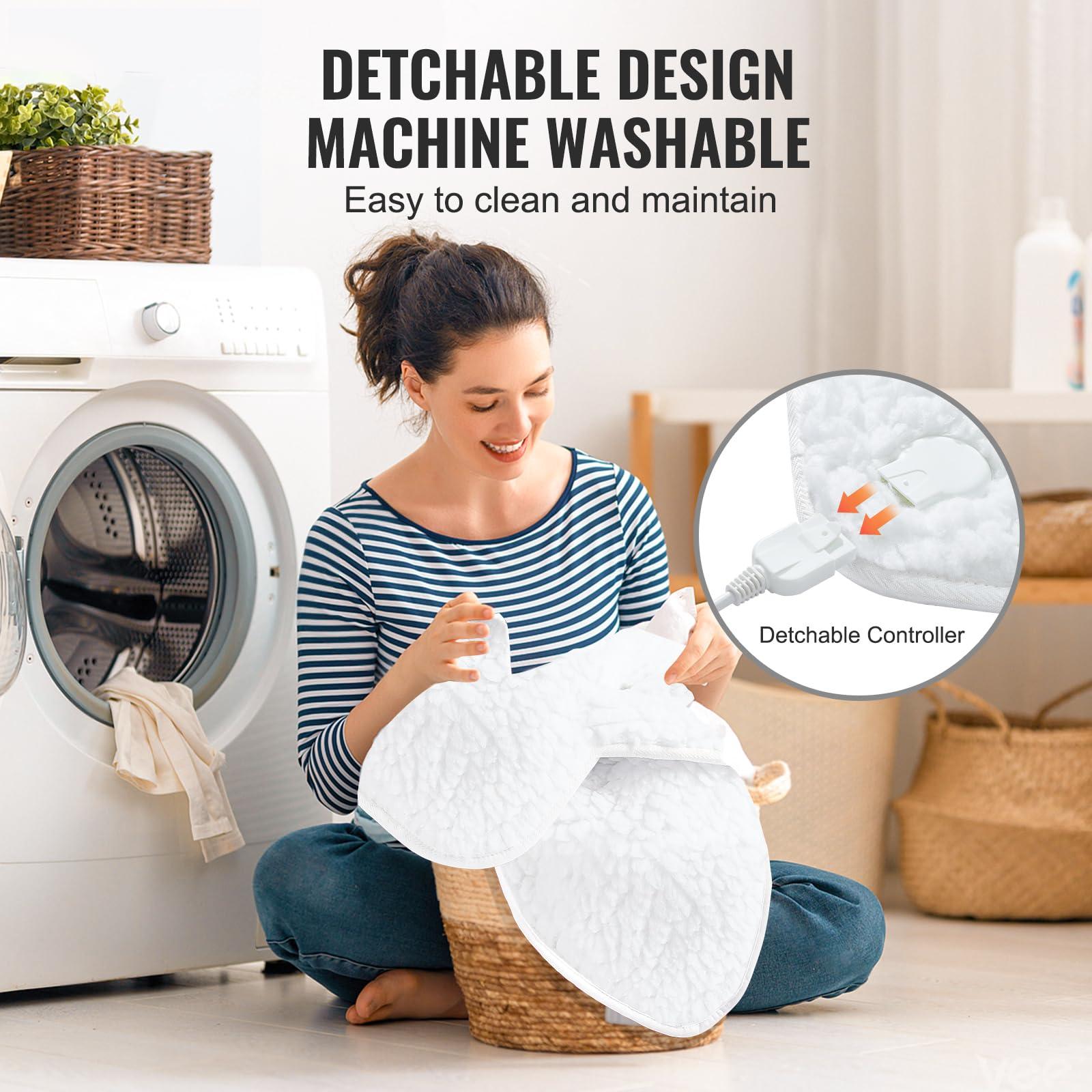 VEVOR VEVOR Massage Table Warmer Heating Pad, Professional SPA Massage Bed Warmer, 1" Thickened Fleece Heating Pad with 3-Level Timer, 8 Heat Settings, Overheat Protection for Massage Bed Spa, 72.8" x 30"