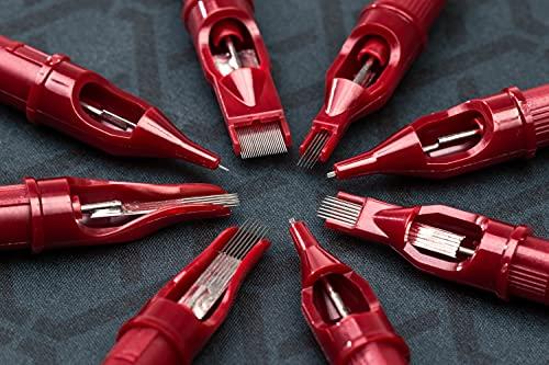 PEAK Peak Tattoo Cartridge Needles for Tattooing, 1011 Bugpin Curved Magnum Textured 3.5mm Taper Tattoo Needles - Excellent for Tattoos, Microblading, and Permanent Makeup Procedures, Mixed Box of 20