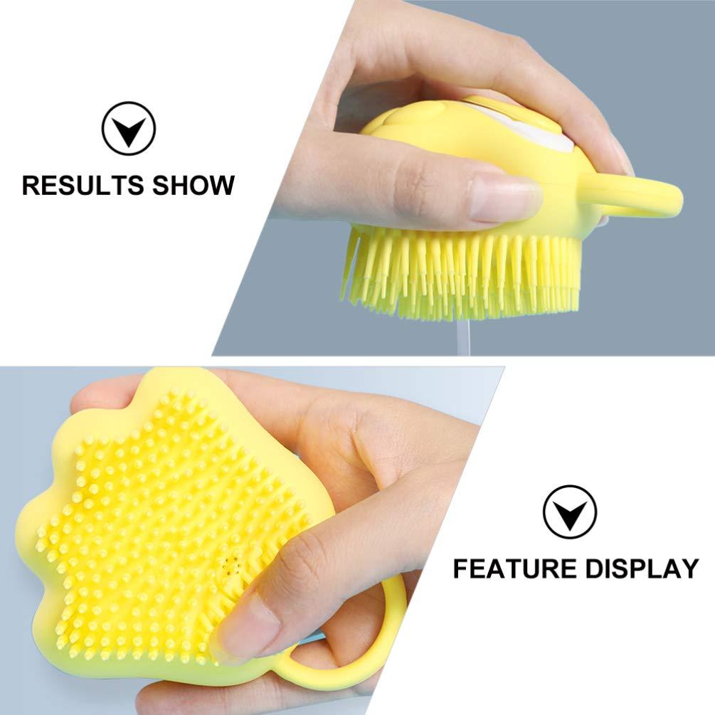 EXCEART EXCEART 3pcs Baby Bath Brush Body Exfoliator Back Scrub Brush Silicone Body Scrubber Loofah Shower Brush Silicone Shower Baby Bath Scrubber Toddler Shampoo Brush Abs Hair