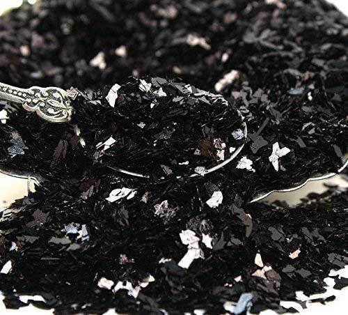 Meyer Imports Meyer Imports Crushed Glass Glitter for Arts and Crafts - Broken Glass German Glitter for Resin Craft Art / Tumblers/ Nail Art / DIY Jewelry Making Decoration - 2.2 Pounds - Black