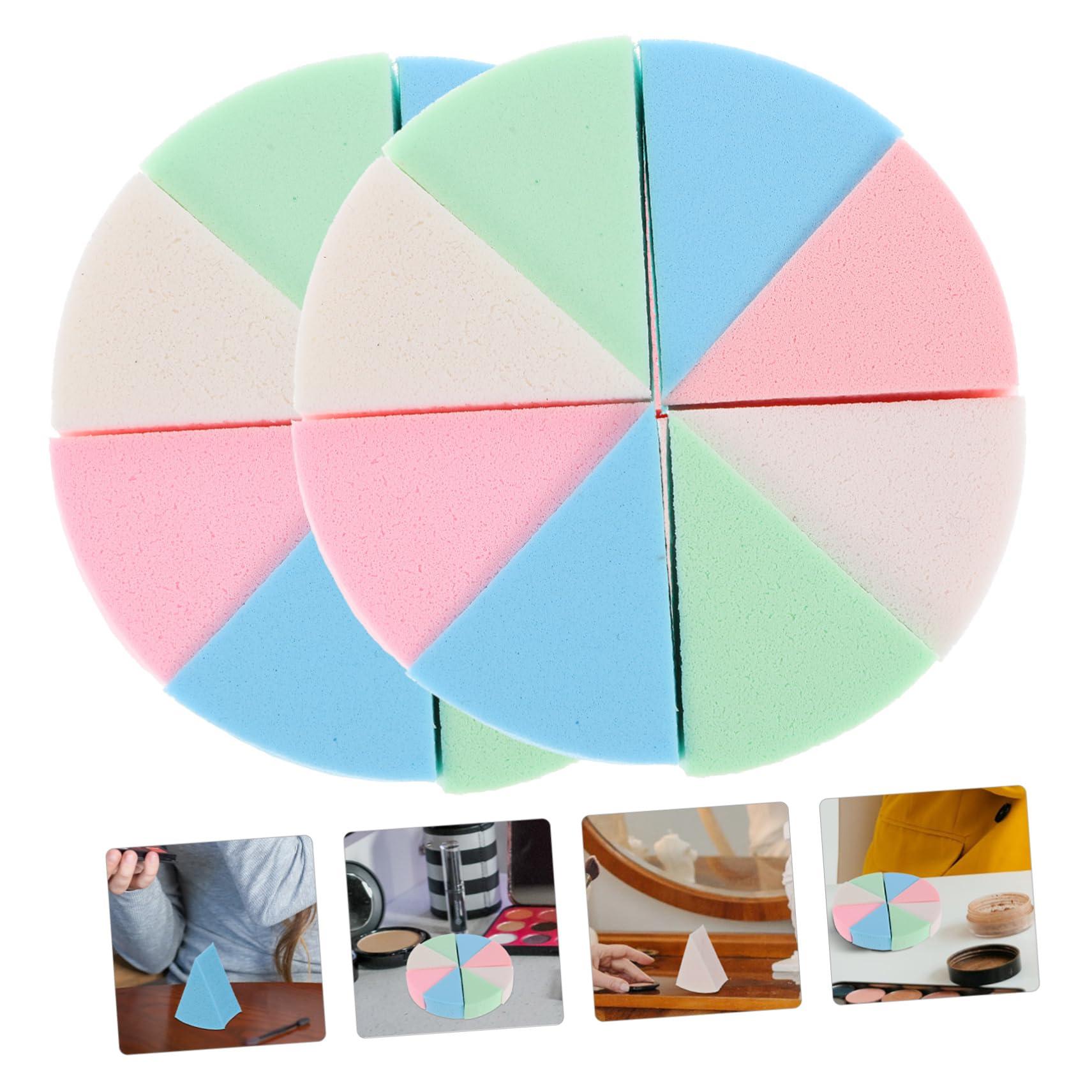 Mipcase Mipcase 8 Sets Triangular Sponge Puff Makeup Pads Craft Foam Sponges for Painting Blending Sponge Makeup Sponges for Foundation Makeup Sponges Wedges Triangle Sponge Powder Puff Emulsion