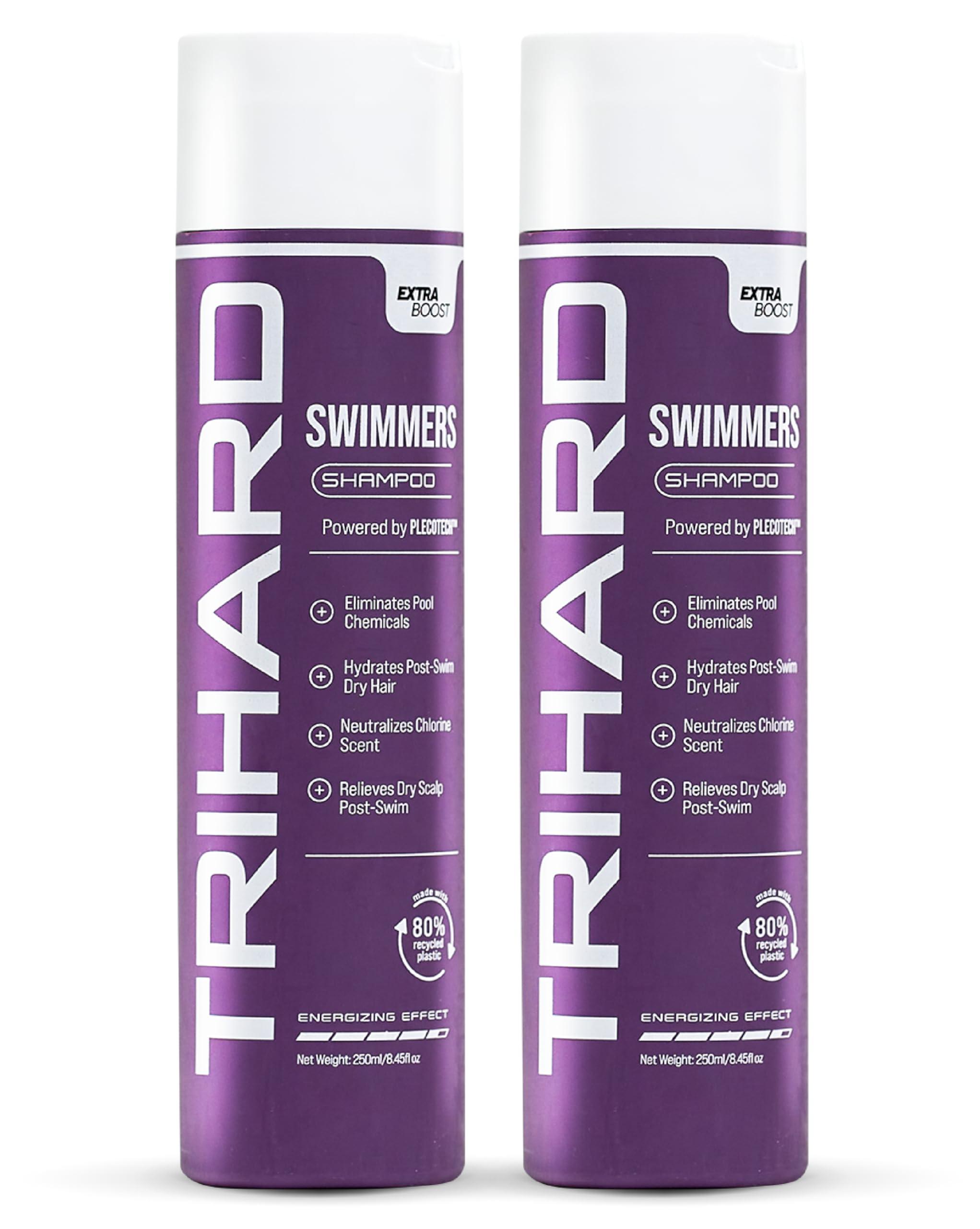 TRIHARD TRIHARD Swimmers Shampoo Extra Boost | Removing Chlorine and Hard Water Negative Effects | Specialized Swim Shampoo (Pack of 2)