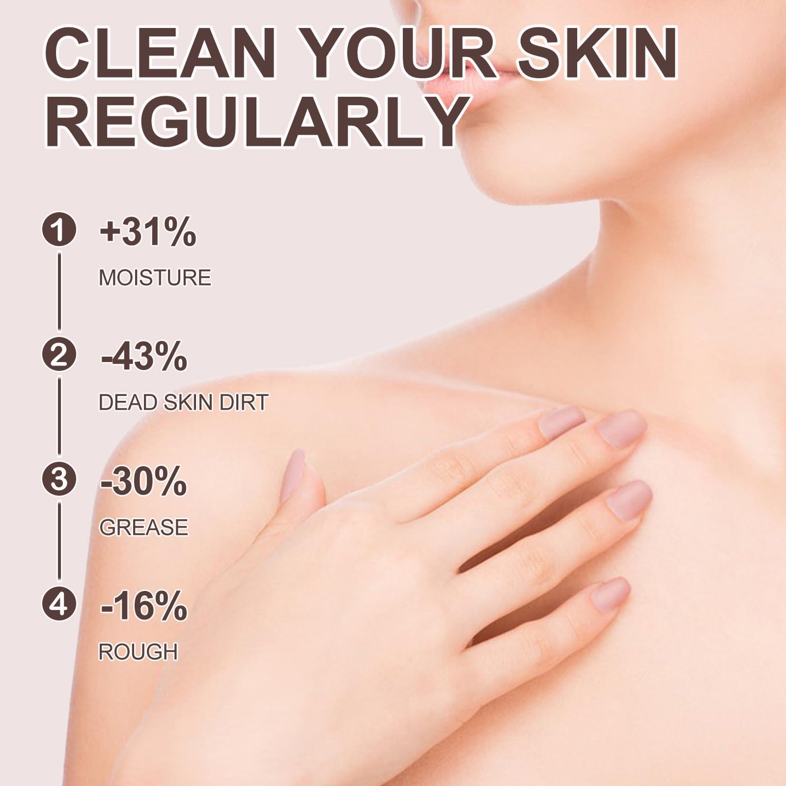 FAIRYTALESPACE Purifying Exfoliating Gel, Natural Exfoliating Gel Scrub for Face and Body Cleansing and Moisturizing (2PCS)