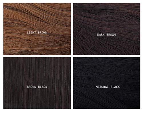 Aimeely Aimeely 10" Short Bob Synthetic Full Head Hair Extension With Baseball Cap For Women Black Hat Brown Black