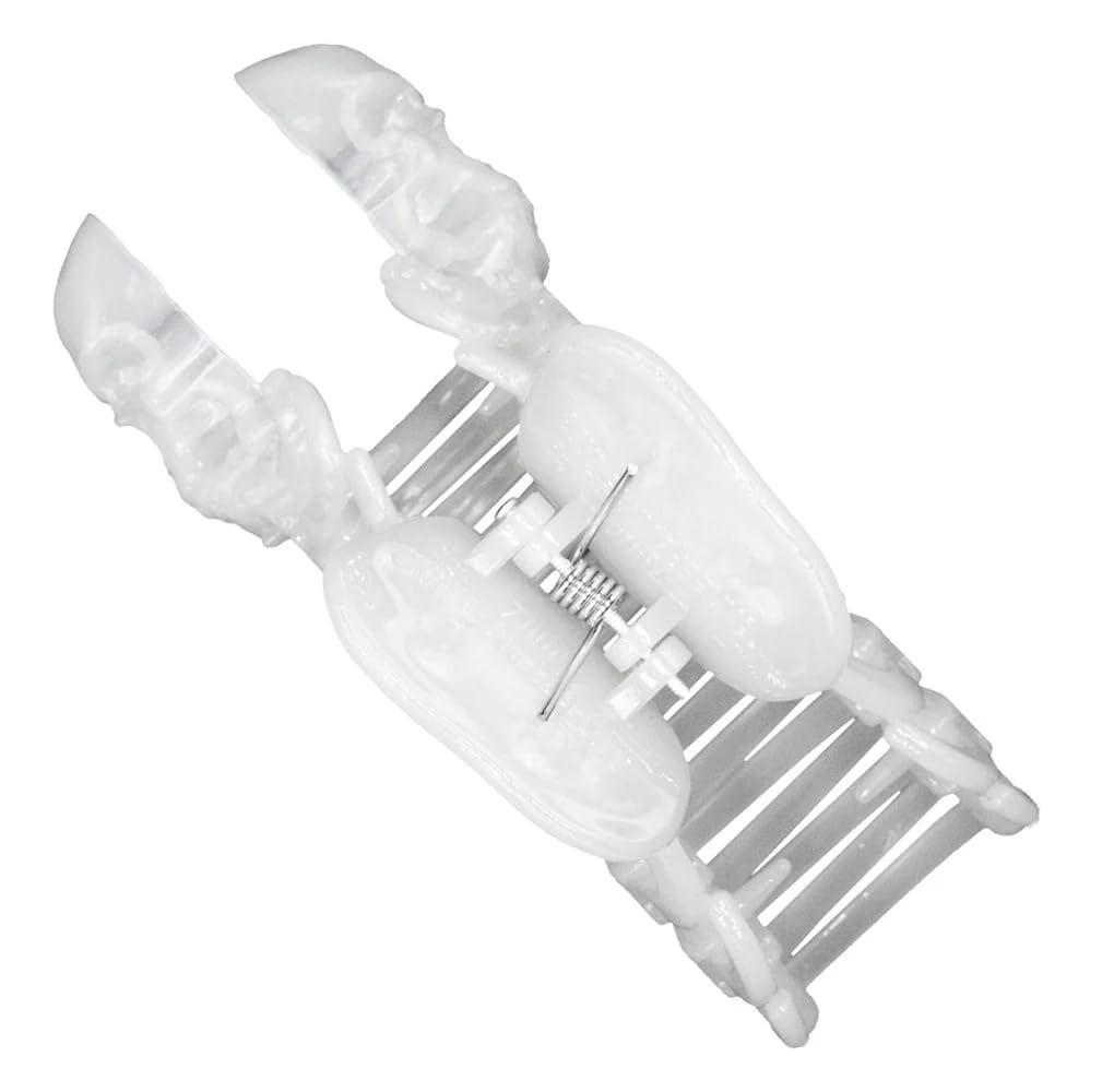 kreepsville 666 Gothic Skull Skeleton Ribcage Claw Horror Hair Clip (Glow in the Dark)